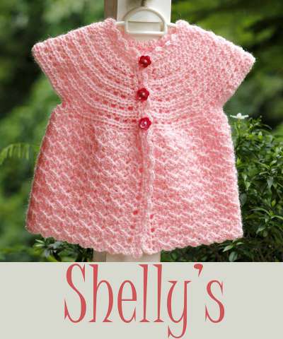 Crocheted cardigan - Pink 